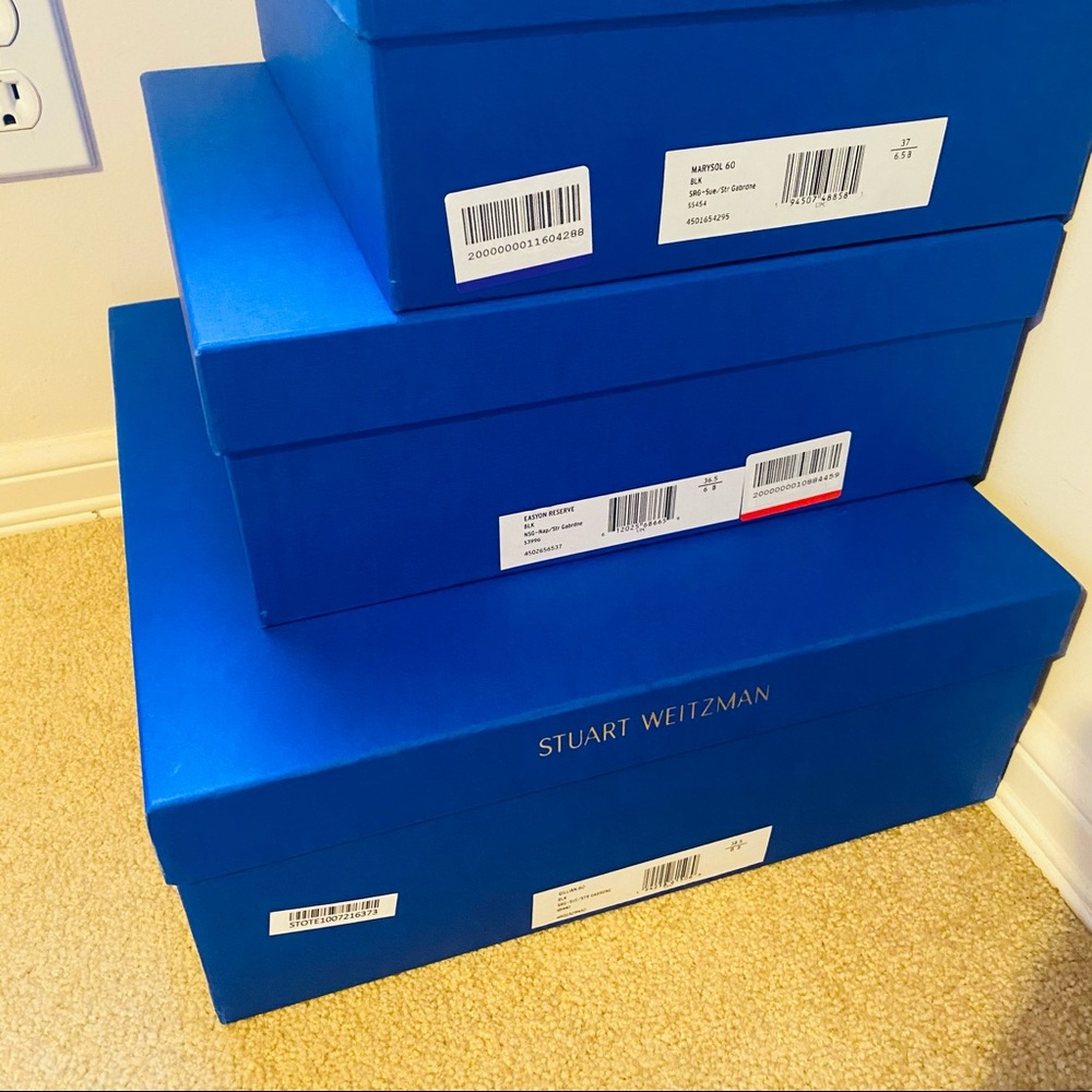 Stuart Weitzman Empty Box Organizer Blue Purple - image 3